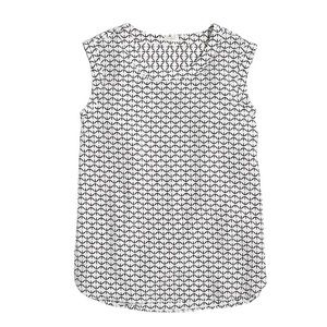 J. Crew Printed drapey sleeveless top Size XL